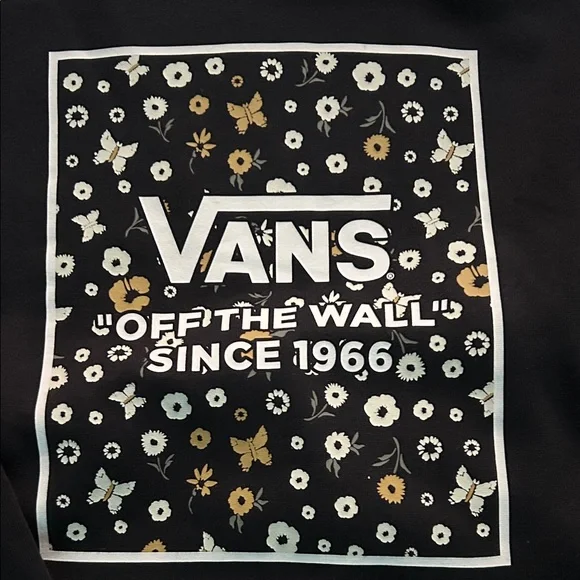 Vans Black Graphic Hoodie for Boys (unisex) - Picture 2 of 5